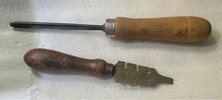 Lote 3 Herramientas Antiguas Madera en buen estado