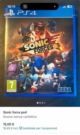 Sonic Forces PS4 (PlayStation 4)