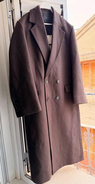 Abrigo Zara Lana Marrón
