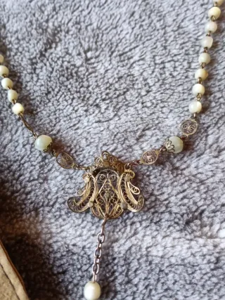 Rosario antiguo filigrana