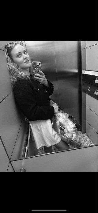 Chaqueta Tweed H&M Estilo Chanel Talla M