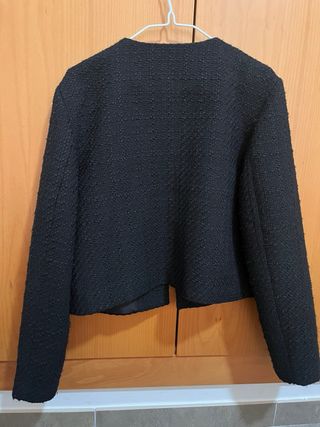 Chaqueta Tweed H&M Estilo Chanel Talla M