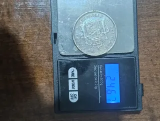 Moneda 5 Pesetas Plata 1878 Alfonso XII