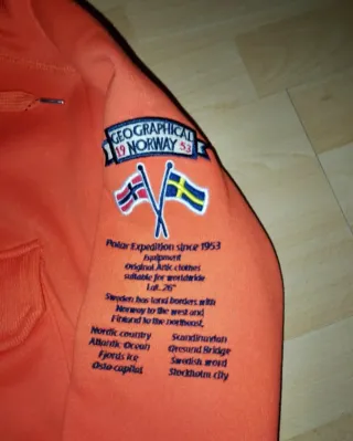 Sudadera Geographical Norway Naranja Hombre