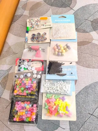 Lote Abalorios Manualidades Variados