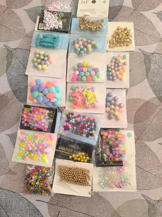 Lote Abalorios Manualidades Variados