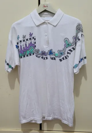 Polo Adidas Steffi Graff anni '90 Tg S