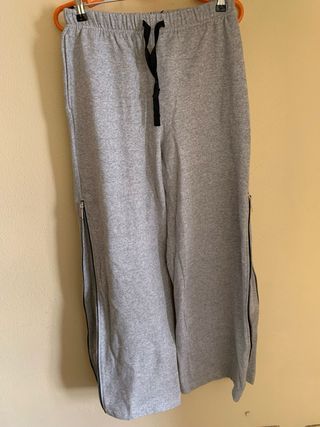 Chándal Zara cremalleras gris nuevo