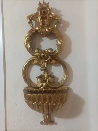 Aplique dorado estilo barroco