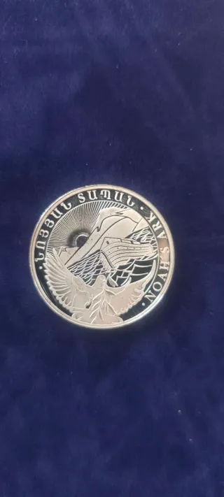 7 Moneda Plata 1 oz Arca de Noé Armenia 500֏