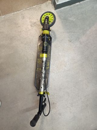 Patinete Decathlon Negro/Amarillo