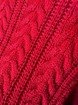 Jersey Bershka Algodón Rojo Obersize (holgado)