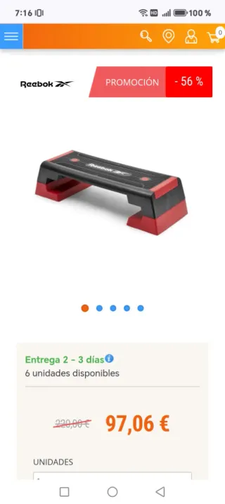 Vendo Step Reebok con bluetooth nuevo