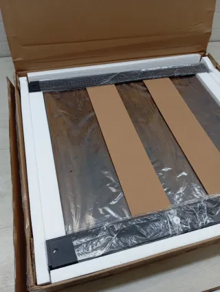 VASAGLE Mesa Auxiliar Vintage Madera Metal