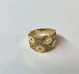 Anillo Oro 18k Circonitas QUICKGOLD 5.98gr