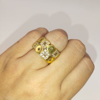 Anillo Oro 18k, Circonitas QUICKGOLD 5,98gr