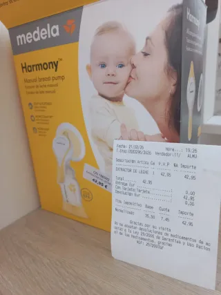 Sacaleches manual Medela Harmony