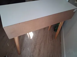 Consola de entrada madera blanca