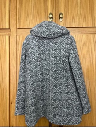 Chaquetón gris jaspeado