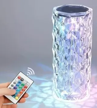 Lámpara Mesa Cristal LED Multicolor