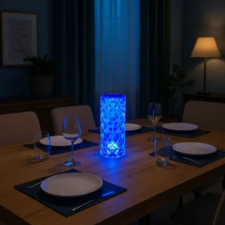 Lámpara Mesa Cristal LED Multicolor
