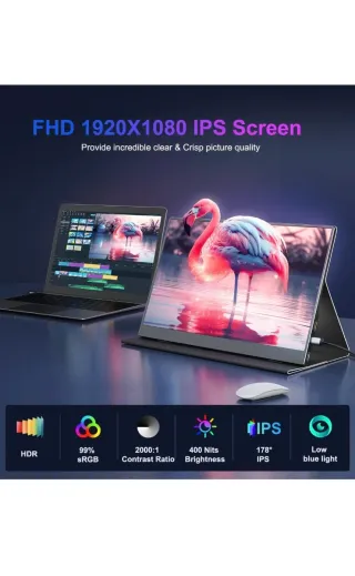 Monitor Portátil 15.6 FHD 1080p