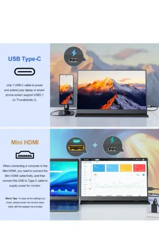 Monitor Portátil 15.6 FHD 1080p