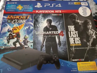 PS4 1TB Negra - Perfecto Estado