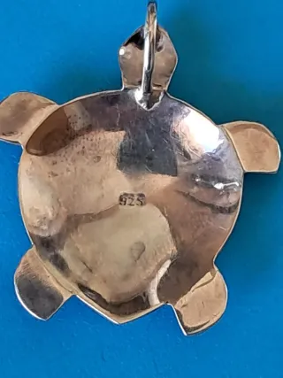 Conjunto Colgante y Pendientes Tortuga Raíz de Cor