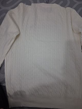 Jersey Polo Ralph Lauren trenzado blanco