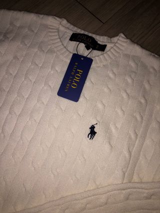 Jersey Polo Ralph Lauren Blanco Talla M