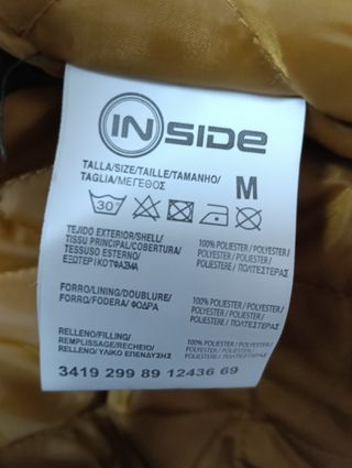 Chaqueta Bomber Inside Talla M Tricolor Ligera