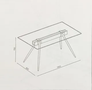 URGE MUDANZA Mesa comedor/ escritorio. 160x90cm