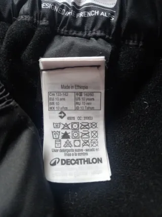 Pantaloni sci bambino/a neri