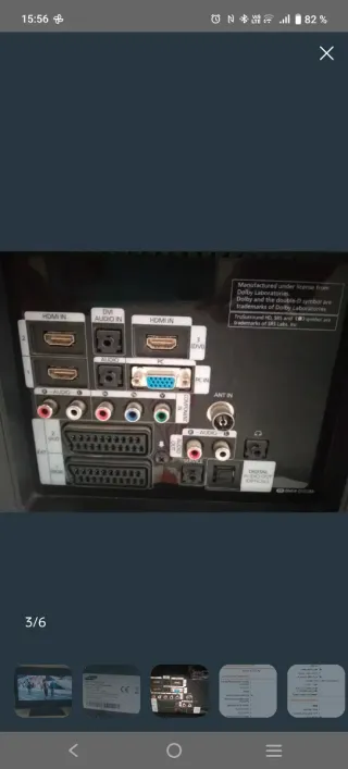 Televisión Samsung Negra