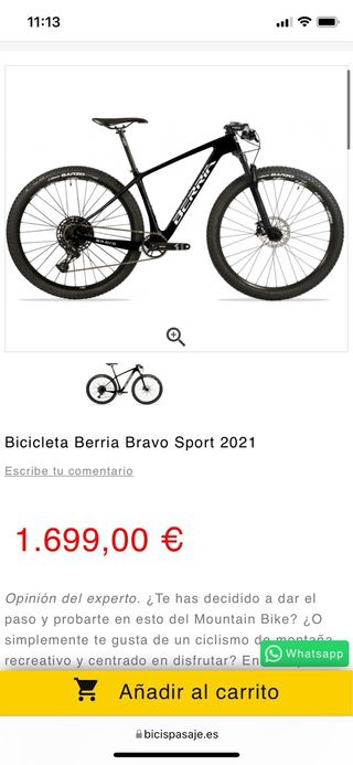 Bicicleta Montaña Berria Carbono