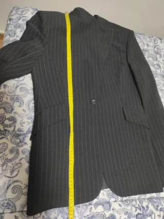 Traje de chaqueta rayas negro