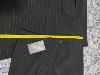 Traje de chaqueta rayas negro