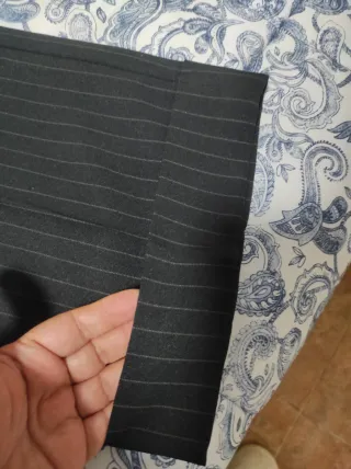 Traje de chaqueta rayas negro