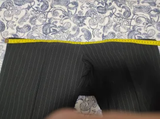 Traje de chaqueta rayas negro