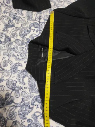 Traje de chaqueta rayas negro