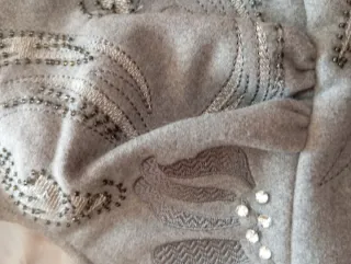 Vestido lana joya entallado