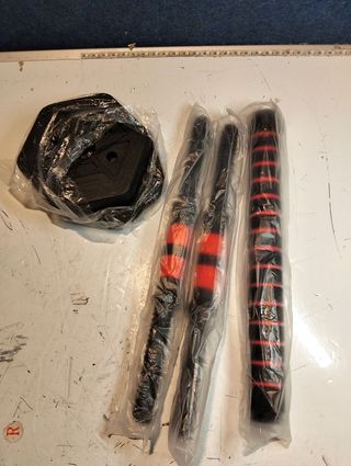 Mancuernas SONGMICS 10 kg 2en1 con barra de conexión