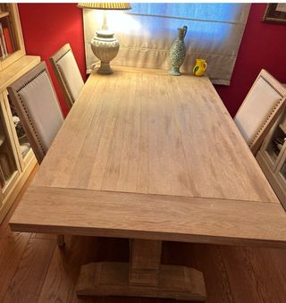 Mesa Roble Macizo. Extensible a 280 cm