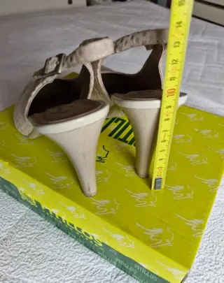 Zapatos Pitillos Beige Tacon