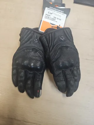 Guantes Moto ONBOARD Piel Negra
