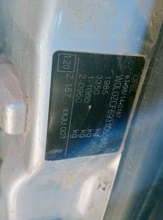 248763 llanta intra65605 opel vectra c 2.2 dti 16v