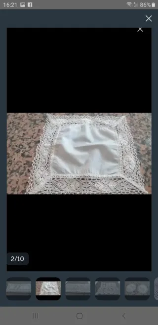 Lote tapetes antiguos encaje y ganchillo