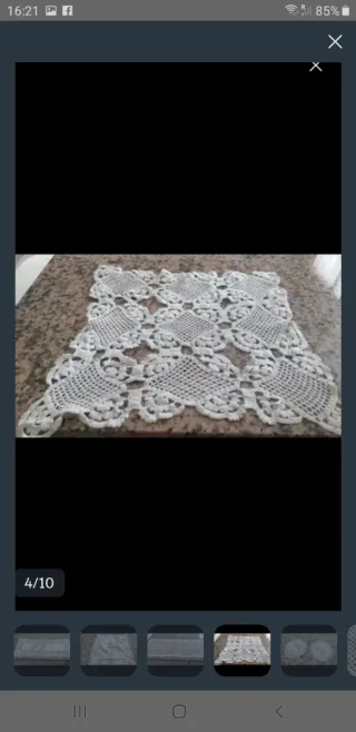 Lote tapetes antiguos encaje y ganchillo