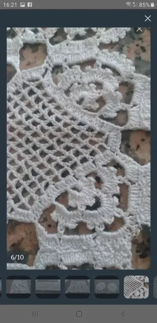 Lote tapetes antiguos encaje y ganchillo